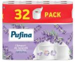 Pufina Hârtie igienică, 3 straturi, rolă mică, 32 role, PUPINA „Câmpuri de lavandă, cu parfum de lavandă, 32 role