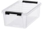 SMARTSTORE Cutie de depozitare, plastic, 3, 6 l, mânere negre, SMARTSTORE "Classic 5", transparentă