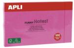 Apli Tampon autoadeziv, 125x75 mm, 100 coli, APLI, roz, 100 coli