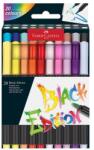 Faber-Castell Markere cu pensulă, FABER-CASTELL „Black Edition, 20 de culori diferite, 20 buc