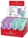 Faber-Castell Răzătoare, de afișare, cu o singură gaură, cu magazie, FABER-CASTELL "GRIP Auto Mini", amestec de culori pastelate, 24 buc