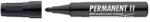 ICO Marker permanent, 1-3 mm, vârf conic, ICO "Permanent 11", negru