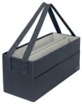 Leitz Geantă portabilă, 3 compartimente, LEITZ „Fabric Hot Desking, gri catifelat