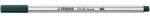 STABILO Marker cu fibră, STABILO "Pen 68 brush", verde pământ