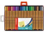 STABILO Liner, set, 0, 4 mm, STABILO "Point 88", 25 de culori diferite, 25 buc