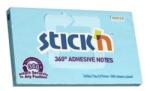 STICK N Blocnotes autoadeziv, 76x127 mm, 100 coli, STICK N "360°", albastru, 100 coli