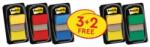 3M Semne de carte, plastic, 3+2x50 semne de carte, 25x43 mm, 3M POSTIT, mix, 250 coli