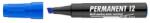 ICO Marker permanent, 1-4 mm, vârf teșit, ICO "Permanent 12", albastru