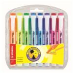 STABILO Evidențiator, set, 1-4 mm, STABILO "Swing Cool", 8 culori diferite, 8 buc