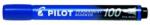 Pilot Marker permanent, 1 mm, conic, PILOT "Marker permanent 100", albastru