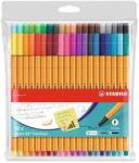 STABILO Liner, set, 0, 4 mm, STABILO "Point 88", 40 de culori diferite, 40 buc