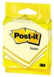 3M POSTIT Blocnotes autoadeziv, 76x76 mm, 100 de coli 3M POSTIT, galben, 100 de coli