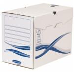 Fellowes Cutie de dosare, A4, 200 mm, FELLOWES "Bankers Box Basic", albastră/albă, 10 buc