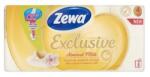 Zewa Hârtie igienică, 4 straturi, rolă mică, 8 role, ZEWA „Exclusiv, floare de migdal, 8 role