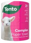 Tento Prosoape de hârtie, rolă, 3 straturi, 220 de coli, TENTO "Complex", albe
