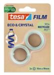 tesa Bandă adezivă, 19 mm x 10 m, TESA "Eco&Crystal", transparentă, 2 buc