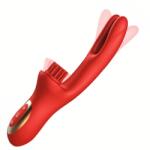 SESSO Vibrator Brush and Ears Stimulating Rosu Vibrator