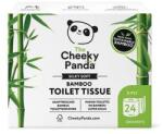 The Cheeky Panda Hârtie igienică, bambus, 3 straturi, rolă mică, 24 role, CHEEKY PANDA, albă, 24 role