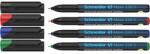 Schneider Marker permanent, set, OHP, 0, 4 mm, SCHNEIDER "Maxx 220 S", 4 culori diferite, 4 buc