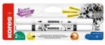 Kores Marker decorativ, set, acrilic, 1-2 mm, față-verso, KORES "K-Kreative", 2 culori diferite, 2 buc