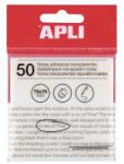 APLI Blocnotes autoadeziv, transparent, impermeabil, 75x75 mm, 50 de coli, APLI, transparent, 50 de coli