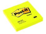 Post-it Bloc autoadeziv, 76x76 mm, 6x100 coli, 3M POSTIT, galben neon, 600 coli