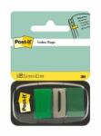 3M Semn de carte, plastic, 50 de coli, 25x43 mm, 3M POSTIT, verde, 50 de coli