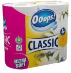 Ooops! Hârtie igienică, 3 straturi, rolă mică, 4 role, OOOPS „Classic, mușețel, 4 role
