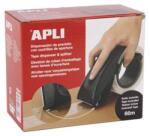 Apli Dispenser de bandă adezivă pentru ambalaje, cu lamă încorporată, cu bandă adezivă, APLI, negru