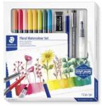 STAEDTLER Pensulă, set, față-verso, STAEDTLER "Set mixt 5", 8 culori diferite, 12 buc