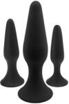SESSO Set dildo Safety Base 3pcs Negru Dildo