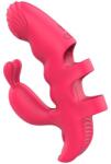 SESSO Vibrator Finger with Rabbit Ears Rosu Vibrator