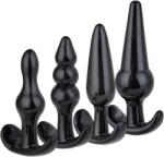  Set Complete Anal Plugs 4pcs Negru Dildo