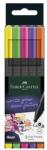 Faber-Castell Set de markeri liniari, 0, 4 mm, FABER-CASTELL "Grip", 5 culori neon diferite
