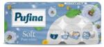 Pufina Hârtie igienică, 2 straturi, rolă mică, 10 role, PUPINA "Soft White", fără parfum, 10 role