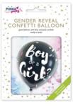 PUKKA PAD Balon, 91 cm, PUKKA PAD „Băiat sau Fată, cu confetti