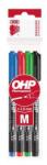 ICO Marker permanent, set, OHP, 1-1, 5 mm, M, ICO, 4 culori diferite, 4 buc