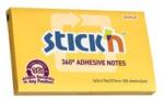 STICK N Blocnotes autoadeziv, 76x127 mm, 100 coli, STICK N "360°, galben, 100 coli