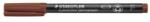 STAEDTLER Marker permanent, OHP, 0, 6 mm, STAEDTLER "Lumocolor® 318 F", maro