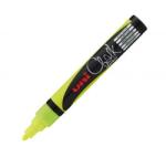 uni Marker cretă, 1, 8-2, 5 mm, UNI "PWE-5M", galben fluorescent