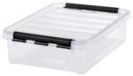 SMARTSTORE Cutie de depozitare, plastic, 8 l, mânere negre, SMARTSTORE "Classic 14", transparentă