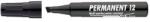 ICO Marker permanent, 1-4 mm, vârf teșit, ICO "Permanent 12", negru