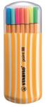 STABILO Liner, set, 0, 4 mm, STABILO "Point 88 Zebrui", 15+5 culori diferite, 20 buc