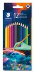 STAEDTLER Creioane colorate, set, hexagonale, STAEDTLER "175 C", Multiverse 1, 12 culori diferite, 12 buc
