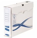 Fellowes Cutie de dosare, A4, 80 mm, FELLOWES "Bankers Box Basic", albastră/albă, 10 buc