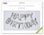 PUKKA PAD Balon, 40 cm, PUKKA PAD „La mulți ani, argintiu