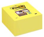 3M POSTIT Blocnotes autoadeziv, 76x76 mm, 350 de coli, 3M POSTIT "Super Sticky", galben, 350 de coli
