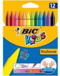 BIC Creioane cerate din plastic rezistente la rupere, 12 buc