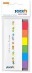 Stick'n Semne de carte, hârtie, 7x30 coli, 45x15 mm, STICK N, culorile curcubeului, 210 coli