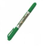 FlexOffice Marker permanent, 0, 04/1, 0 mm, conic, față-verso, FLEXOFFICE "PM01", verde